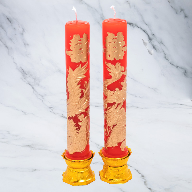 CD1 Dragon & Phoenix Candles (Cantonese / Hakka / Hainanese)
